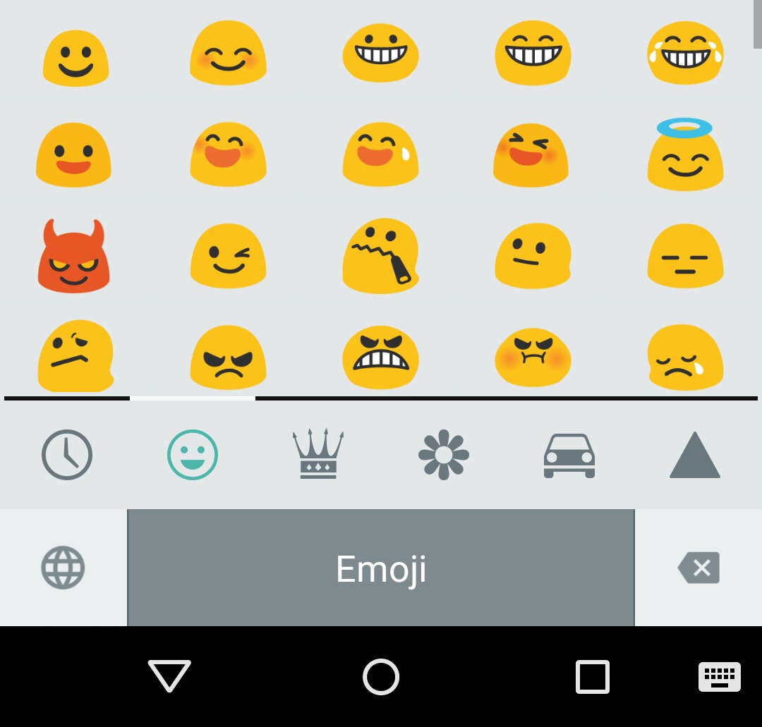 screenshot of emoji keyboard