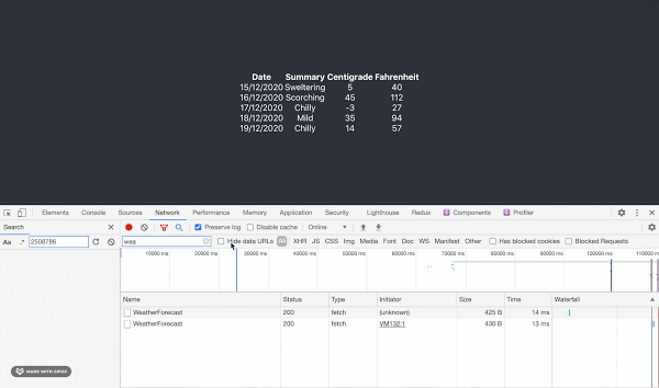 load data from server